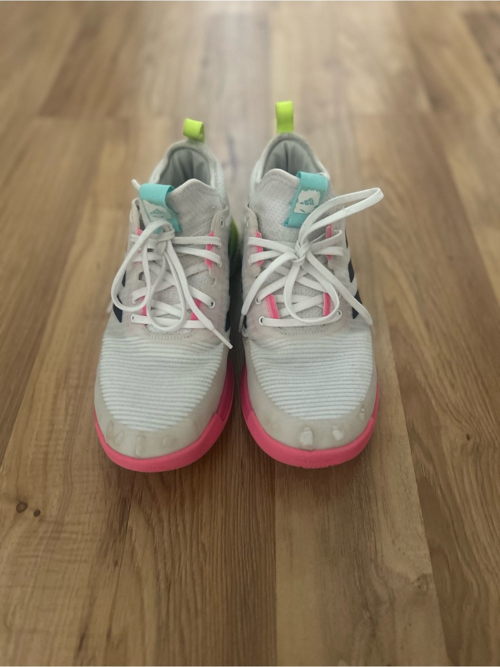 adidas crazy flight volleyball shoes with Pink & Lime Accents - Picture 2 of 6